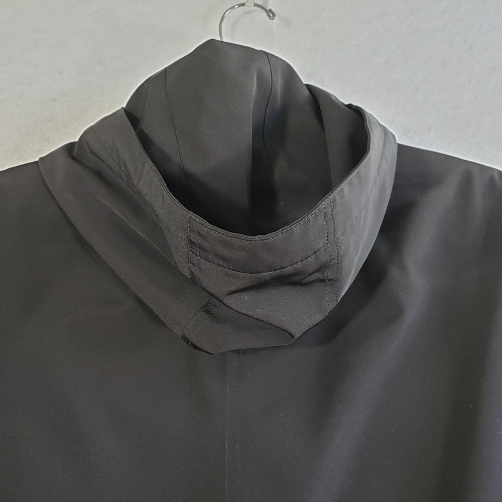 Gallery All Weather Jacket Coat Womens PS Black Hood Water Resistant Utility - Picture 4 of 13